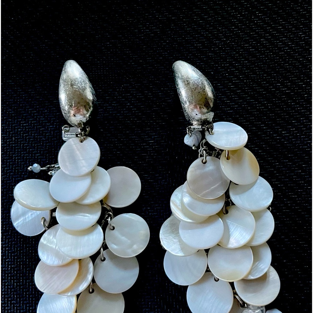 FREE PEOPLE MOTHER OF PEARL DANGLING EARRINGS